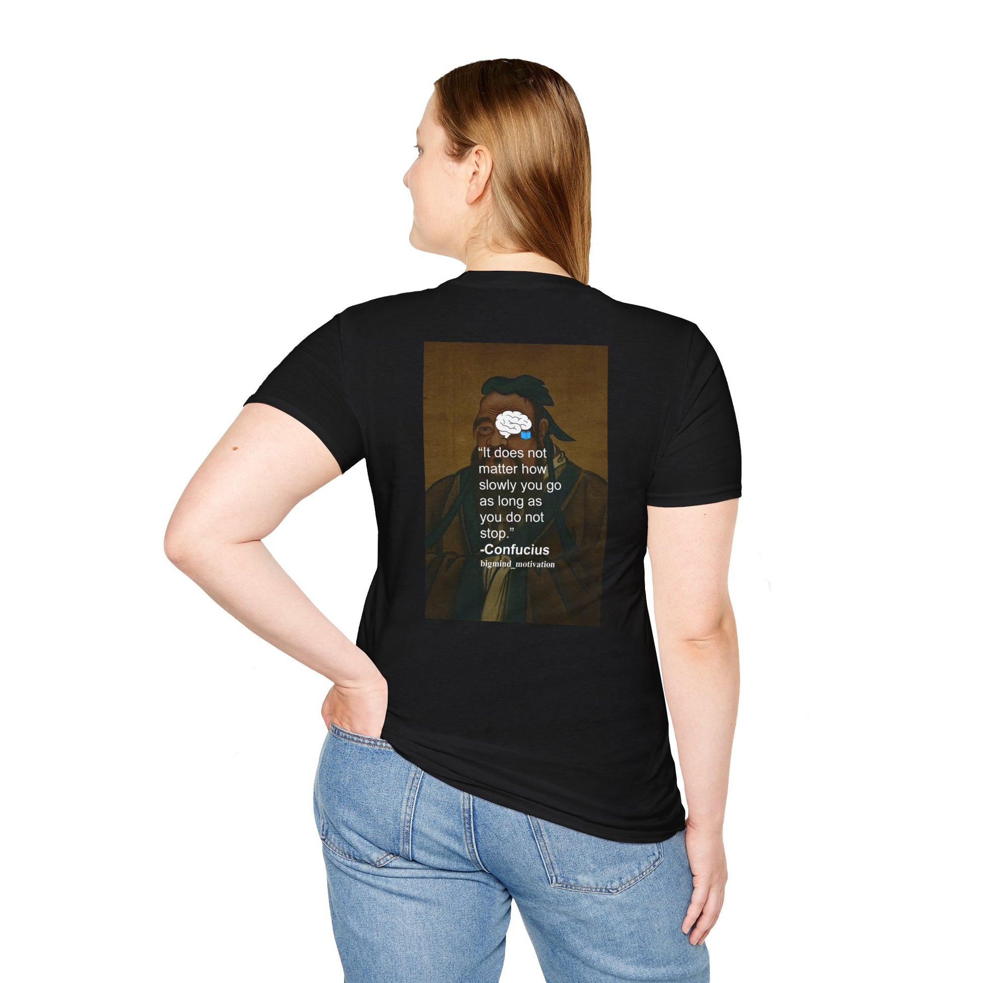 Inspirational Quote T-Shirt, Motivational Softstyle Tee, Gift for Students, Mindfulness Apparel, Casual Wisdom Shirt